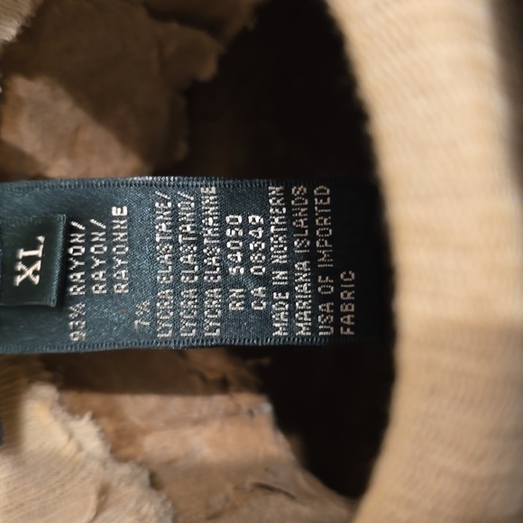Ralph Lauren Turtle Neck Long Sleeve Rayon&Lyrca Brown XL NWOT - Picture 2 of 6